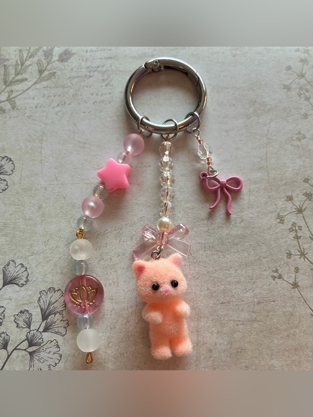 Handmade Calico Critter keychain